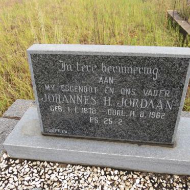 JORDAAN Johannes H. 1878-1962