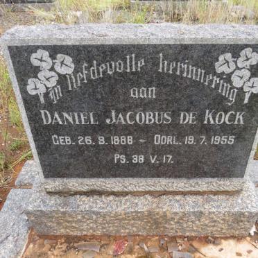 KOCK Daniel Jacobus, de 1886-1955