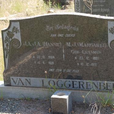 LOGGERENBERG J.A.J.A., van 1884-1951 &amp; M.J. ERASMUS 1887-1971