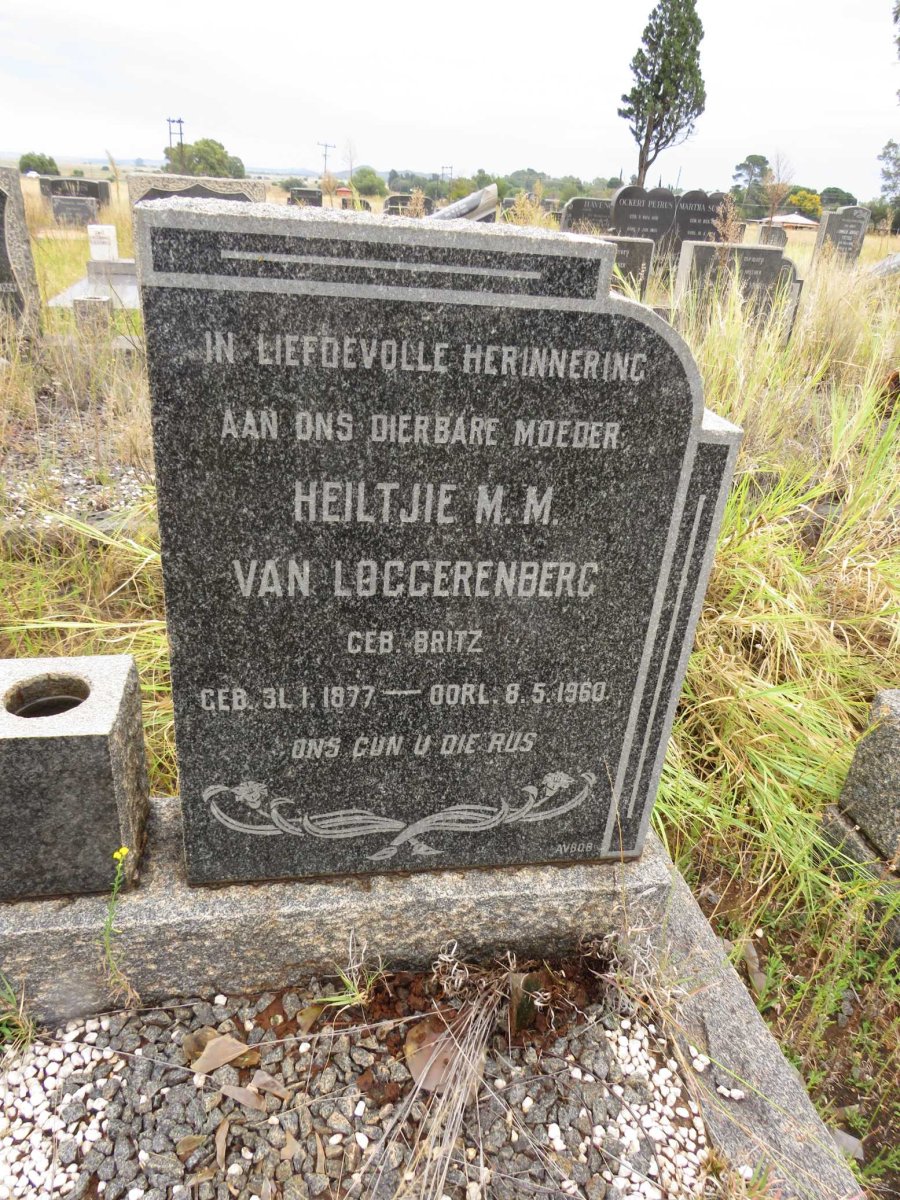 LOGGERENBERG Heiltjie M.M., van nee BRITZ 1877-1960