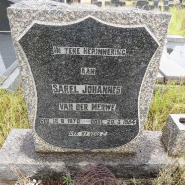 MERWE Sarel Johannes, van der 1870-1954
