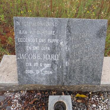 MAREE Jacob B. 1900-1964