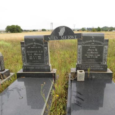 MERWE Frederick A.G., v.d. 1893-1972 &amp; Marie GERBER 1902-1961