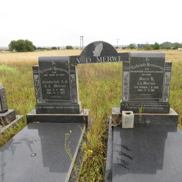 MERWE Frederick A.G., v.d. 1893-1972 &amp; Marie GERBER 1902-1961