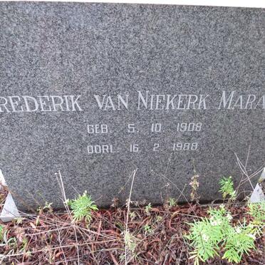 MARAIS Frederik van Niekerk 1908-1988