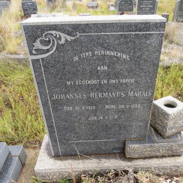 MARAIS Johannes Hermanus 1913-1956