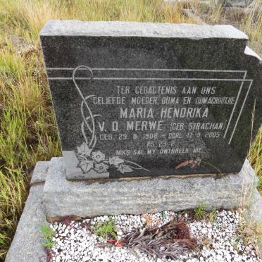 MERWE Maria Hendrika, v.d. nee STRACHAN 1908-2005