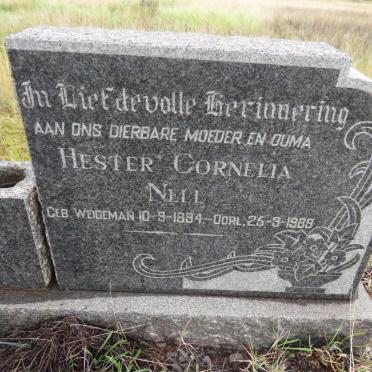 NELL Hester Cornelia nee WEIDEMAN 1894-1989
