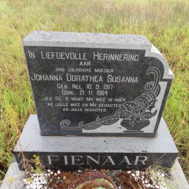 PIENAAR Johanna Dorathea Susanna nee NEL 1917-1964