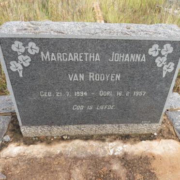 ROOYEN Margaretha Johanna, van 1894-1957