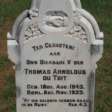 TOIT Thomas Arnoldus, du 1843-1925