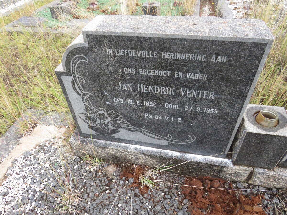 VENTER Jan Hendrik 1892-1955