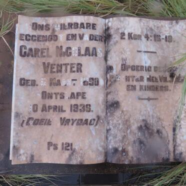 VENTER Carel Nicolaas 1890-1936