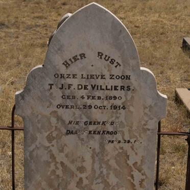 VILLIERS T.J.F., de 1890-1914