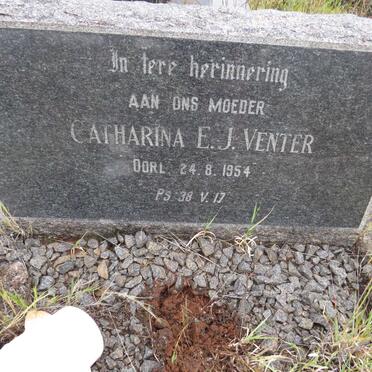VENTER Catharina E.J. -1954