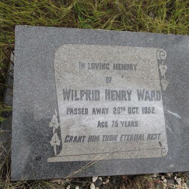 WARD Wilfred Henry -1952