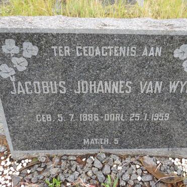 WYK Jacobus Johannes, van 1886-1959