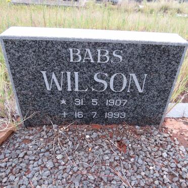 WILSON Babs 1907-1993