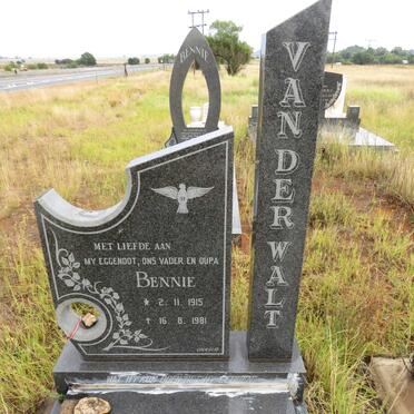 WALT Bennie, van der 1915-1981