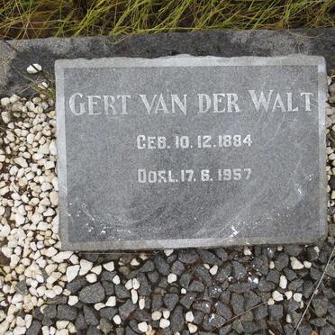 WALT Gert, van der 1884-1957