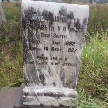 WALT Elisabeth, v.d. nee SMITH 1892-1927