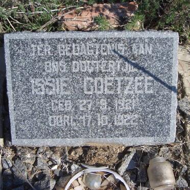 COETZEE Issie 1921-1922