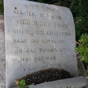 BOTHA Maria M. 1900-1924