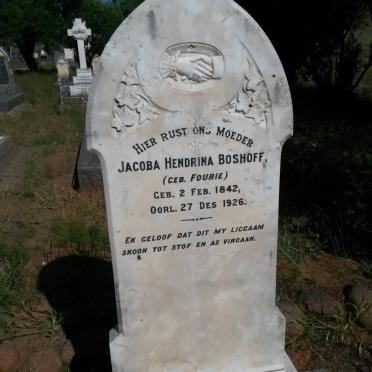 BOSHOFF Jacoba Hendrina nee FOURIE 1842-1926