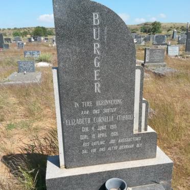 BURGER Elizabeth Cornelia 1915-1965