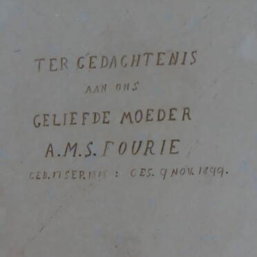 FOURIE A.M.S. 1818-1899