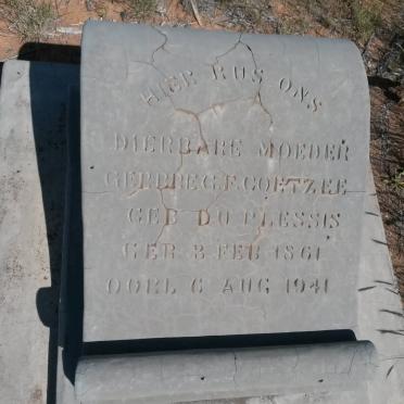 COETZEE Gerbreg F. nee DU PLESSIS 1861-1941