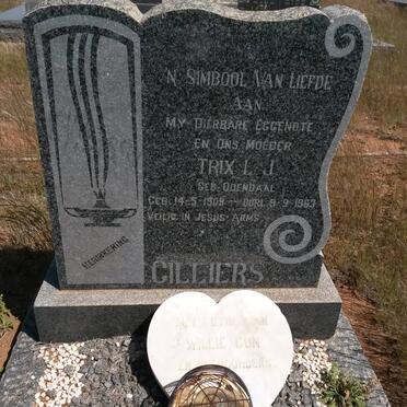 CILLIERS Trix L.J. nee ODENDAAL 1909-1963