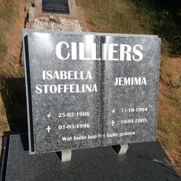 CILLIERS Isabella Stoffelina 1906-1996 :: CILLIERS Jemima 1904-2005