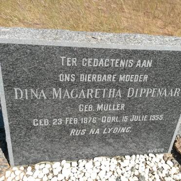 DIPPENAAR Dina Magaretha nee MULLER 1876-1955