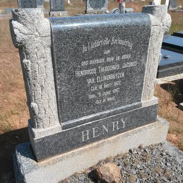 ELLINCKHUYZEN Hendricus Theodorus Jacobus, van 1922-1947