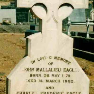 EAGLE John Mallalieu 1879-1882 : EAGLE Charles Frederic 1880-1882