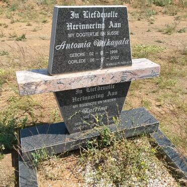 GREEFF Katrina nee LAWERLOT 1973-2002 :: GREEFF Antomia Mikayala 1998-2002