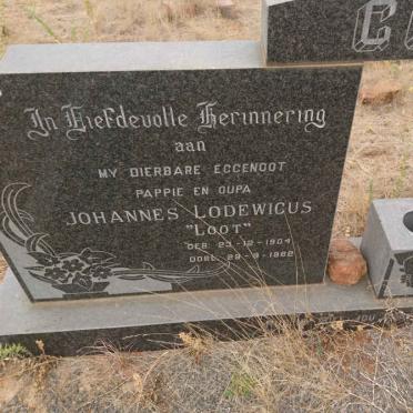 GOOSEN Johannes Lodewicus 1904-1982 &amp; Aletta Catharina S. ROUX 1912-1990