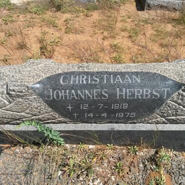 HERBST Christiaan Johannes 1919-1975
