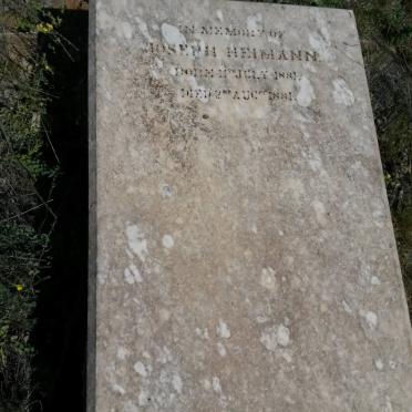 HEIMANN Joseph 1881-1881