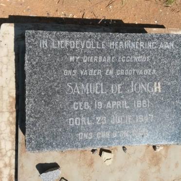 JONGH Samuel, de 1881-1947