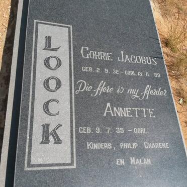 LOOCK Corrie Jacobus 1932-1989 &amp; Annette 1935-