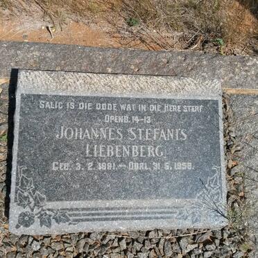 LIEBENBERG Johannes Stefanis 1891-1958