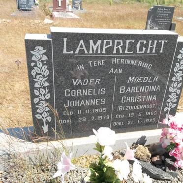 LAMPRECHT Cornelis Johannes 1905-1978 &amp; Barendina Christina BEZUIDENHOUT 1903-1985