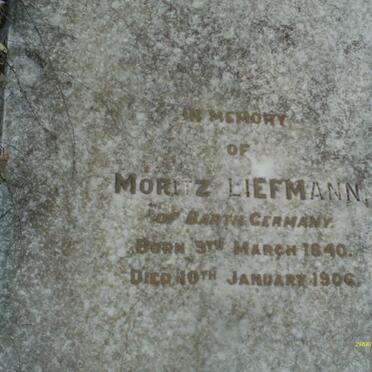 LIEFMANN Moritz 1840-1906