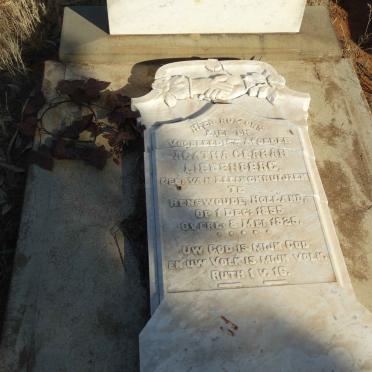 LIEBENBERG Agatha Clarah nee VAN ELLINCKHUIJZEN 1855-1929