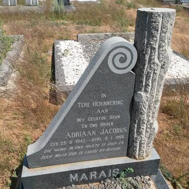MARAIS Adriaan Jacobus 1943-1966