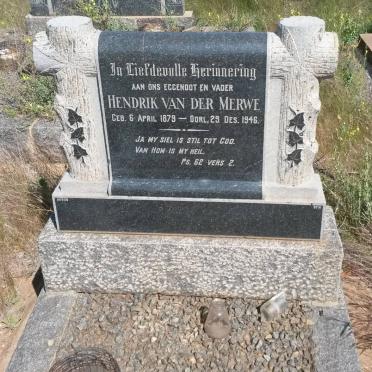 MERWE Hendrik, van der 1879-1946