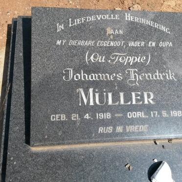 MULLER Johannes Hendrik 1918-1986