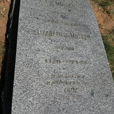 MULLER ?. B. 1884-19?? &amp; Elizabeth THOM 1885-1972